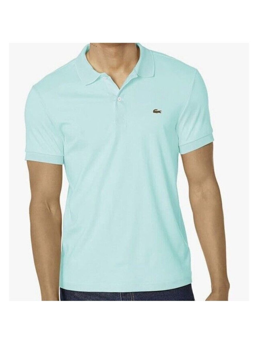 LACOSTE Original Light green 3XL 100% cotton polo shirt collared short sleeves